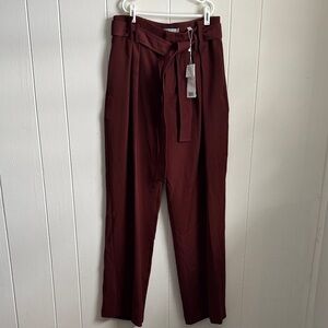 Vince Vince Deep Red Trousers Sz 4 NWT